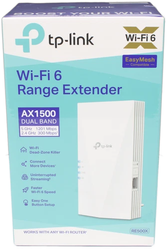 TP-Link RE500X(EU) WiFi 6 WLAN Verstärker/Repeater 1500 Mbit/s AX1500 Dual Band