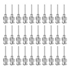 30pcs 17G Stainless Steel Dispensing Needles, 1/2" Glue Needle Tube Blunt Tip