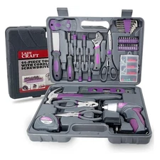 44PCS 4V Cordless Screwdriver Tool Kit Set Tools Lady Home Repair Hand Gift New