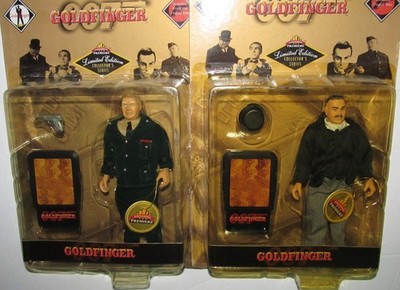 James Bond 007 Limited Edition Auric Goldfinger & Odd Job Action Figures NEW