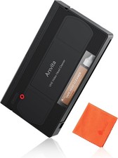 Arsvita VHS/VCR Head Cleaner Tape, Video Cleaning Kit for Black