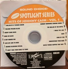 SC8835 JOHNNY CASH  SOUND CHOICE KARAOKE CDG LOT TAM