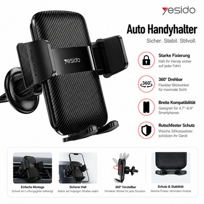 Handyhalterung Auto  TOPK Handyhalter fürs Auto Lüftung mit 2023 Upgraded