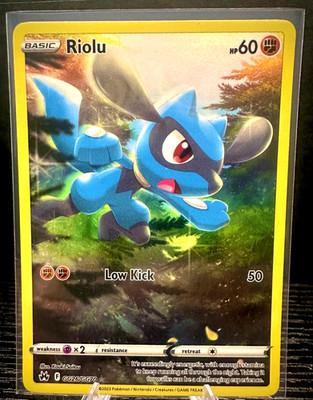GG26/GG70 Crown Zenith: Galarian Gallery HoloRiolu Pokemon card MINT