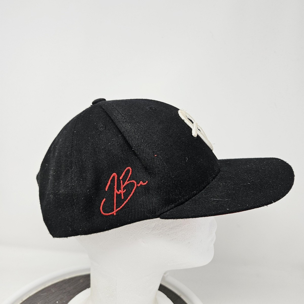 FUBU Hat Cap Baseball Snap Back One Size Black Mens Logo Hip Hop