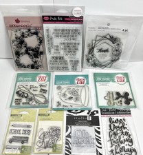 10 Packs Clear Rubber Stamps Scrapbooking Craft Various Brands, Sizes  Designs