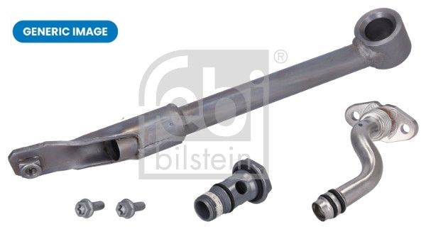 FEBI Charger Oil Line Turbocharger Oil return Pipe Fits BMW 5 Series 7 Series X5