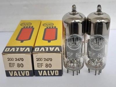 2x EF80 Röhren VALVO / PHILIPS / LORENZ - NEU / NOS - EF 80 - Bild 1 von 4