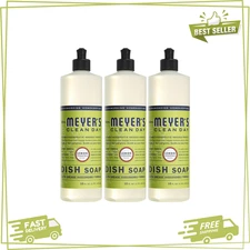 MRS. MEYER'S CLEAN DAY Liquid Dish Soap,  16 Fl. Oz - Pack of 3