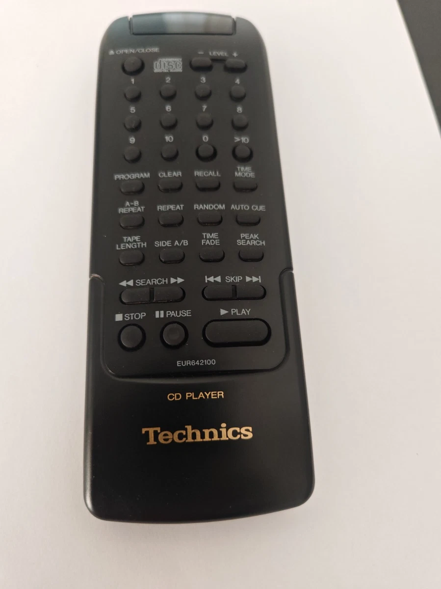 Technics Eur642100 Mando a Distancia Reproductor de CD Original Repuesto