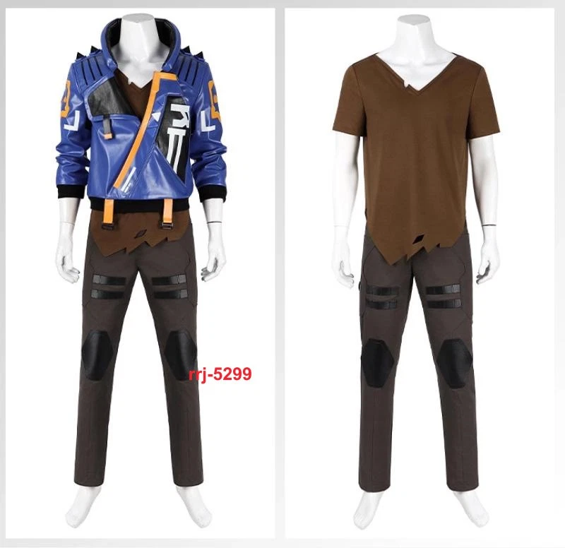 Game VALORANT Yoru Cosplay Costume Outfit Full Set Men's Clothing Shoe Halloween - Image 2 of 4