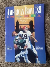 American Bowl 89 Programme Wembley Cleveland Browns Vs Philadelphia Eagles