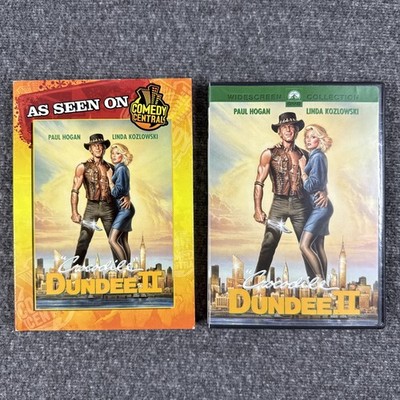 Crocodile Dundee II (DVD, 1988) with Super Rare Comedy Central Slipcover
