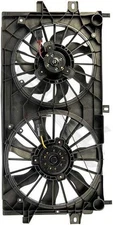 APDTY 731084 Dual Radiator & AC Condenser Cooling Fan Assembly
