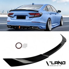 Rear Trunk Lip Spoiler Wing For 2018-2022 Honda Accord Jdm Style Gloss Black Rear Trunk Lip Spoiler Wing For 2018-2022 Honda Accord Jdm Style Gloss Black