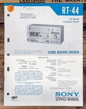 Sony RT-44 Receiver  Service Manual *Original*