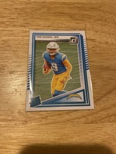 2025 Panini Donruss Tre Harris #329 Rated Rookie Los Angeles Chargers (RC)