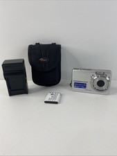 Olympus FE-190 6.0MP Silver Digital Camera W/ Case Battery & Charger Tested