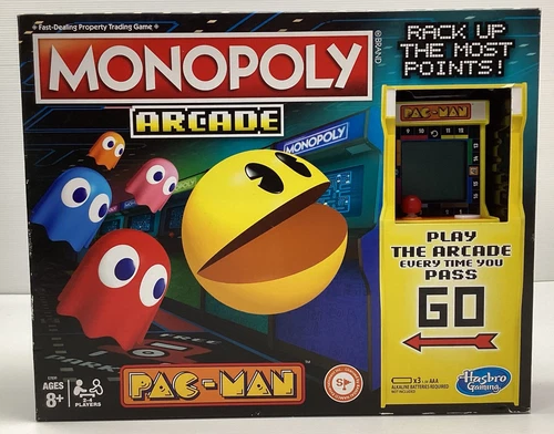 Monopoly PAC MAN Board Game Electronic Retro Arcade Bank Family Fun 2-4 Players - Picture 2 of 12