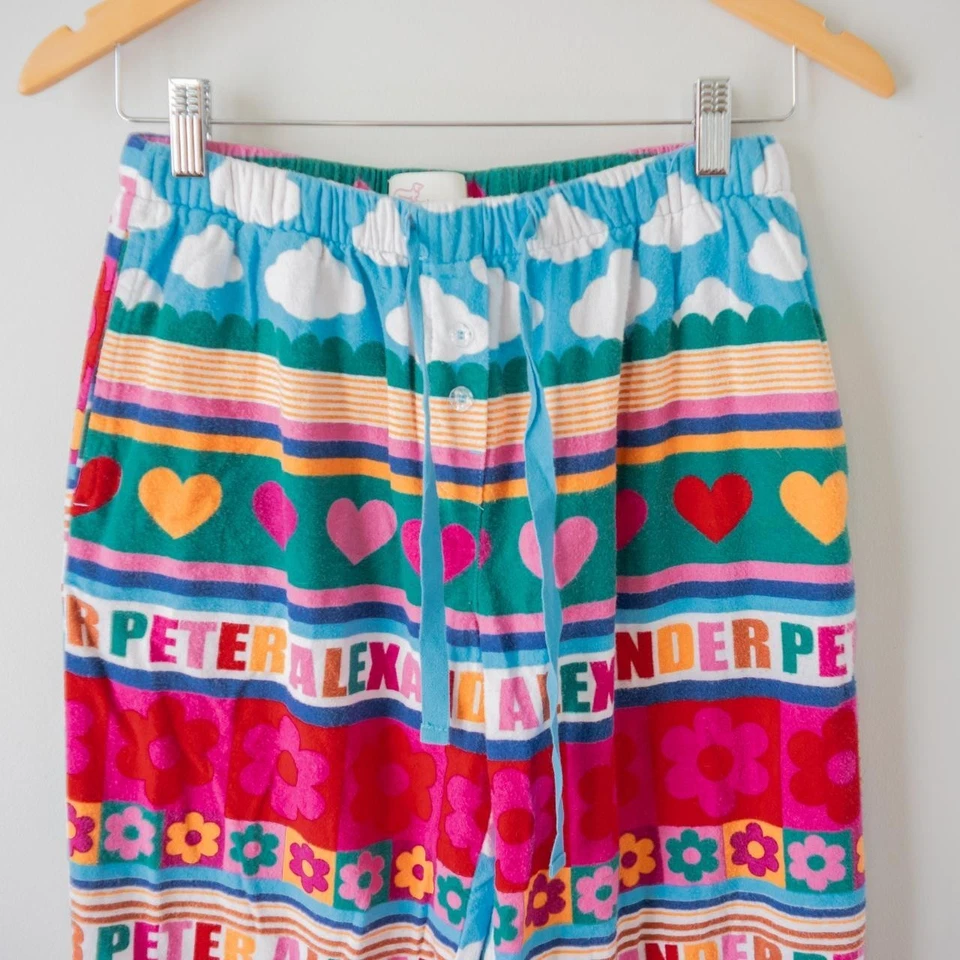 Peter Alexander Multicolor Abstracto Colorblock Brillante Divertido Pijama Pantalones Talla S Foto 4 de 4