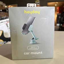 Phone Holder Car Dash/Window Mount Heyday EverGreen Fits Most Smartphones New