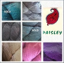 10 Hanks Paisley by Classic Elite Yarns (50% Wool/50% Rayon) 7 Colors Available