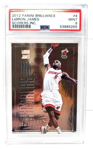 2012 Panini Brilliance Scorers Inc LeBRON JAMES Basketball Card PSA 9 MINT