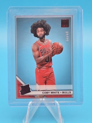 2019-20 Panini Clearly Donruss - Rated Rookie Coby White #56 Red /49 (RC)