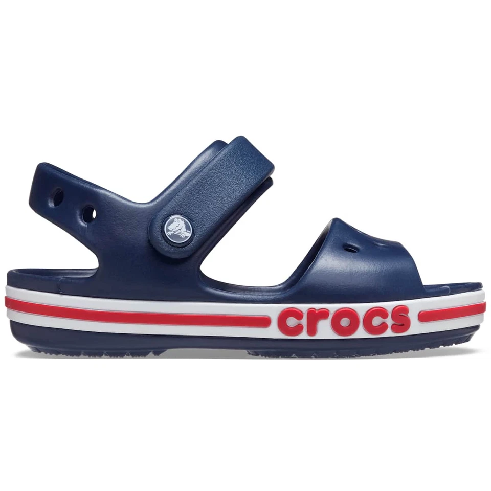 Sandalias Crocs Bayaband para niños pequeños - Ligeras, fáciles de limpiar, correa trasera segura