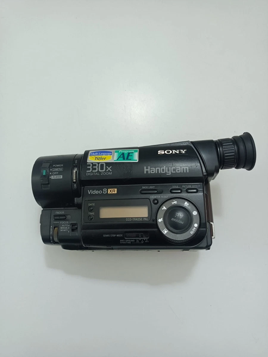 Cámara Sony Video 8 Handycam CCD-TR425E Reproduce para calibrar Leer Descripción