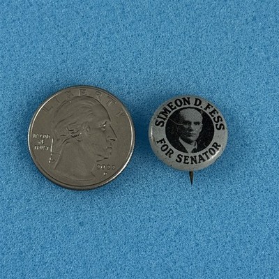 1922 Simeon D. Fess Senator Ohio American Art Works 1/2'' Pinback Button #59578