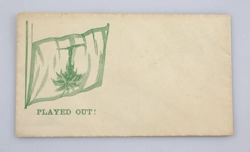 Civil War Era Patriotic Postal Cover Envelope Played Out South Carolina Flag