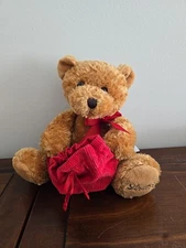 8” LINDT CHOCOLATE Brown BEAR Gift Bag Plush Stuffed Animal Christmas Mary Meyer