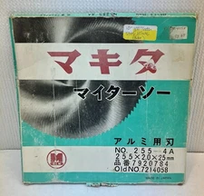Makita No. 255-4A 7214058 10” 100 Tooth Steel Blade NOS