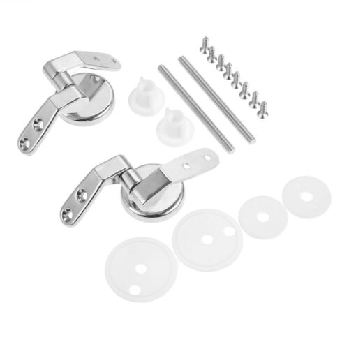 Zinc Alloy Toilet Cover Hinge with Screw Universal Bathroom Toilet Seat Fittings - Photo 1/10