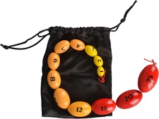 Wooden Prader Orchidometer, Prader Balls, Endocrine Rosary for Measuring Testis 