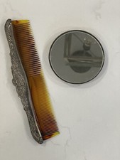 Vintage Comb And Mirror Vanity Set