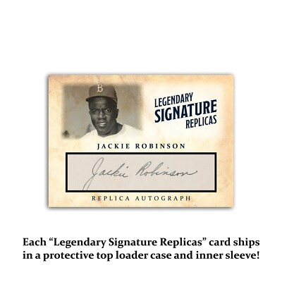 Jackie Robinson Brooklyn Dodgers ACEO Replica Autograph Signature
