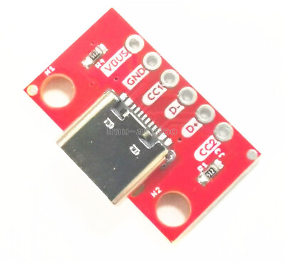 5X TYPE-C Female Test Board USB3.1 16P to 2.54 High Current Power Adapter Module