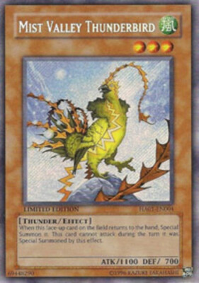 YUGIOH - Mist Valley Thunderbird - HA01-EN004 - Secret Rare - Limited - NM - FLA