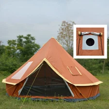 Pyramid Round Tent Best Bell Winter With Stove Jack Vent Glamping Camping Yurt