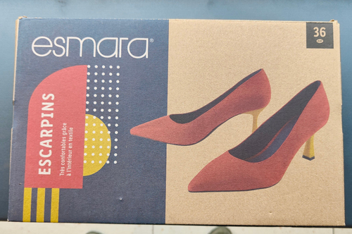 Escarpins Rouges Lidl - Taille 36 - Talons Aiguilles - Neufs Avec Emballage
