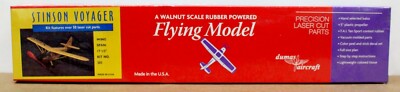 Dumas 203 Stinson Voyager Kit 17.5 '' Wingspan Laser Cut Rubber powered Balsa Kit
