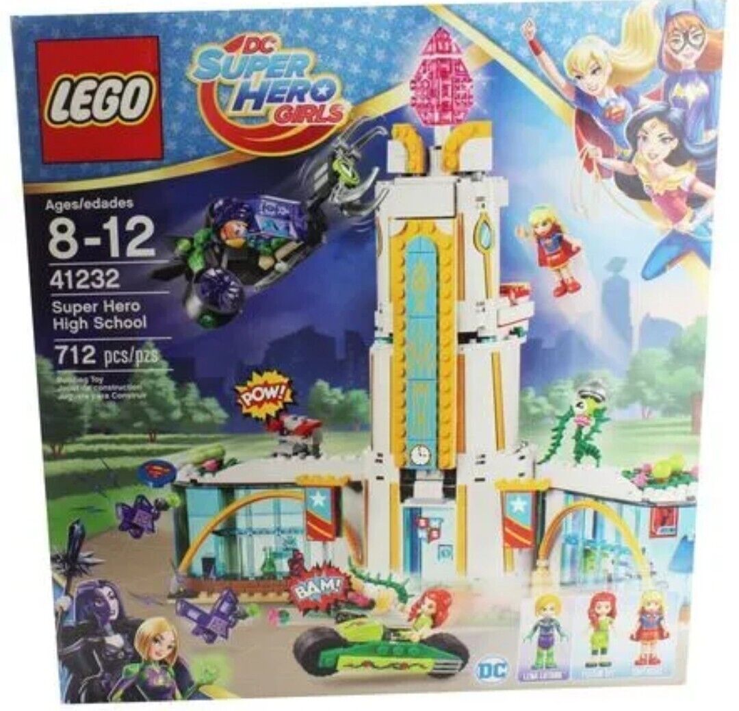 LEGO 41232 DC Super Hero Girls SUPER HERO HIGH SCHOOL 712 Pcs New Sealed RETIRED