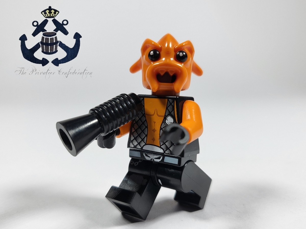 LEGO Minifigure 2000s Space Police Orange Alien Kranxx + Blaster