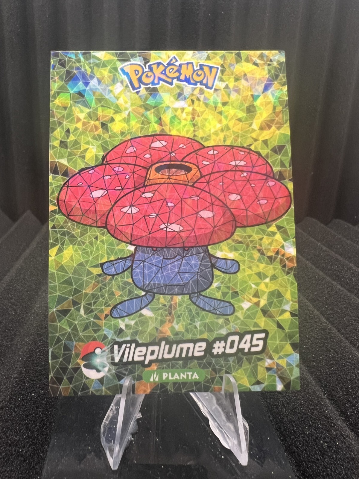 Vileplume 45 Cracked Ice Holo Pokemon Crystal Collection 2024