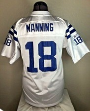 Reebok Jersey Peyton Manning 18 NFL Indianapolis Colts Youth L 14-16 On Field