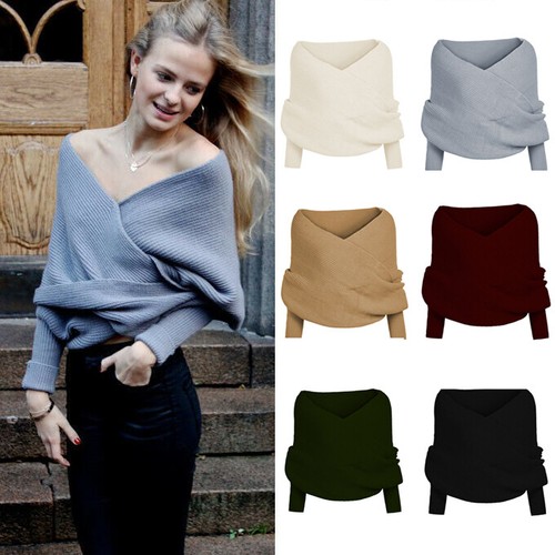 Warm Knit Sweater Tops Wool Scarf 
