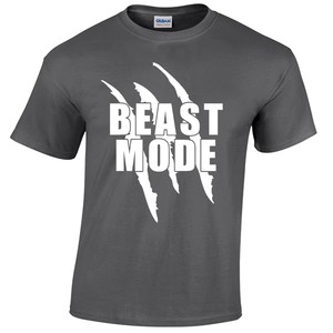 Beast Mode Mens T Shirt Gym Lifting Training Fitness Bodybuilding Top | eBay