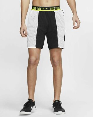Nike NSW Reversible Training Shorts XL Black White loose Fit CJ7645-010 